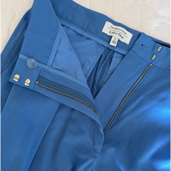 & Other Stories Wide Blue Pants in Sz. 4 - Picture 7 of 12